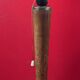 Antique wooden and metal lamp base, functional, vintage decor