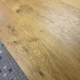 Solid oak farm table and benches