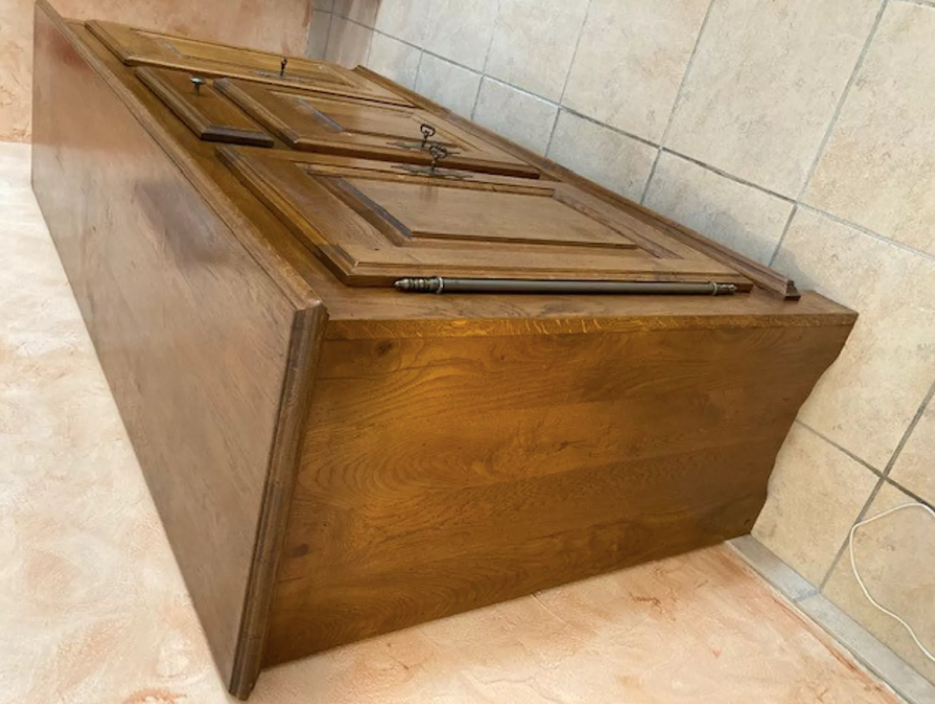 Buffet 3 doors in solid chene