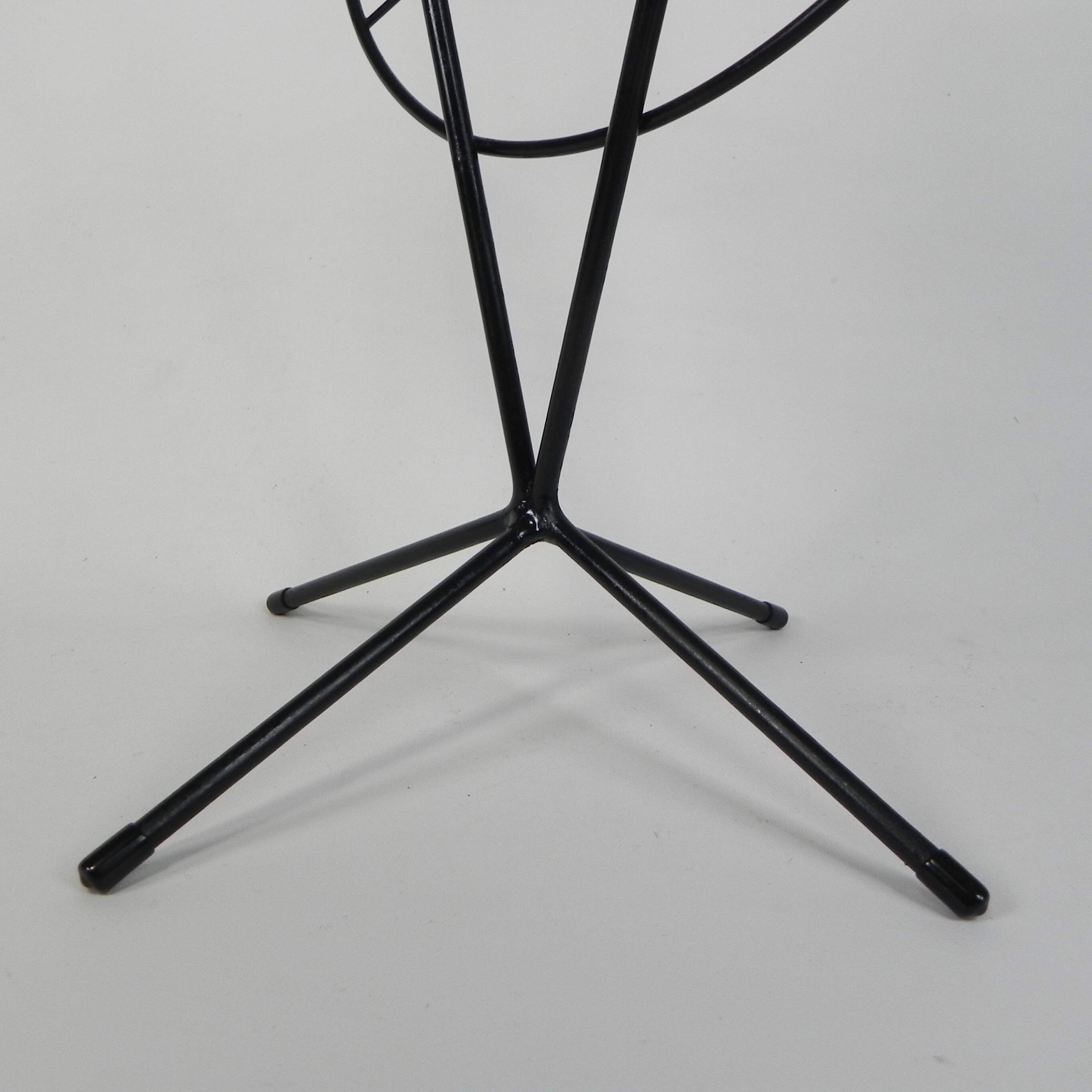 Fifties side table with newspaper rack and COGEBI ORNAMIN parts