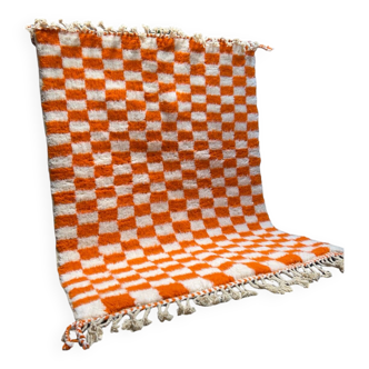 Tapis à damier Orangka 170x125cm