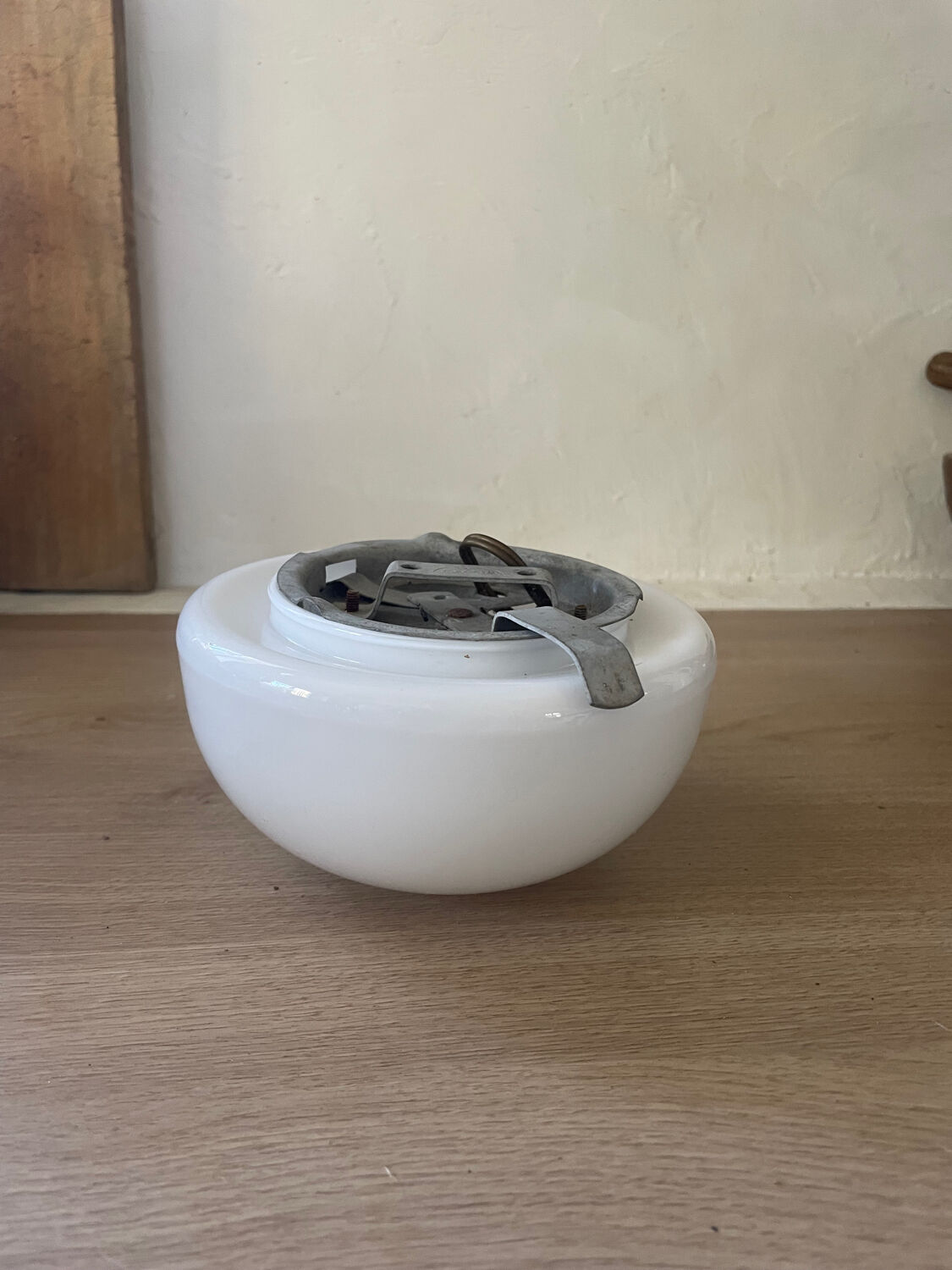 Vintage opaline glass ceiling light