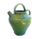 Green ceramic gargulette jug