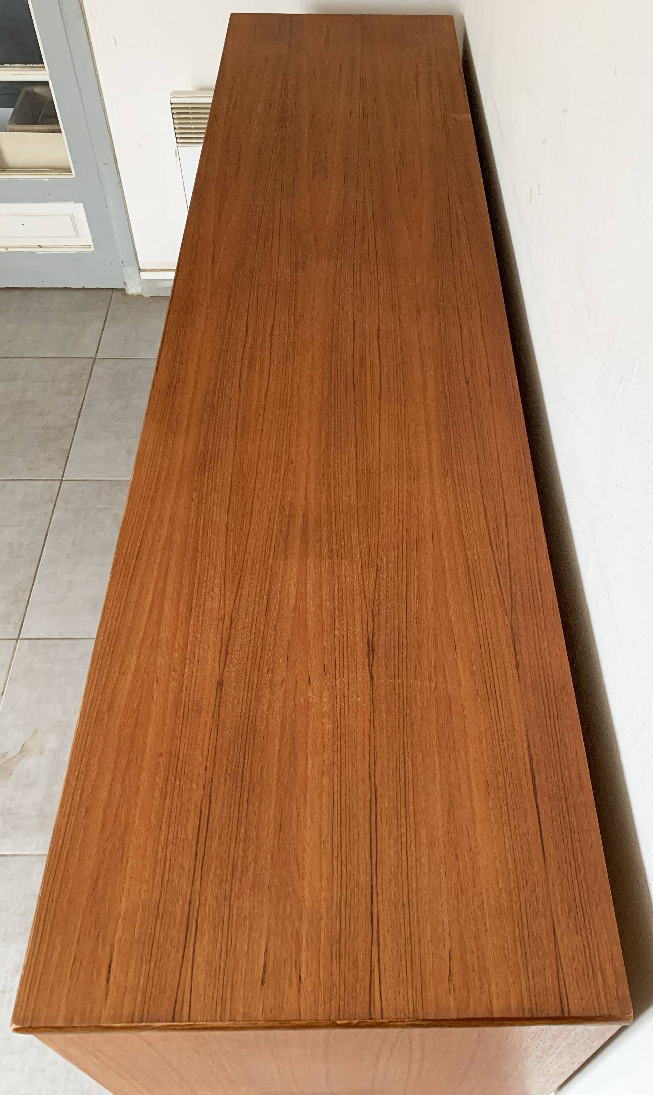 Vintage Scandinavian enfilade from the 60s in teak