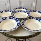 Set of 6 hollow plates Badonviller 30s