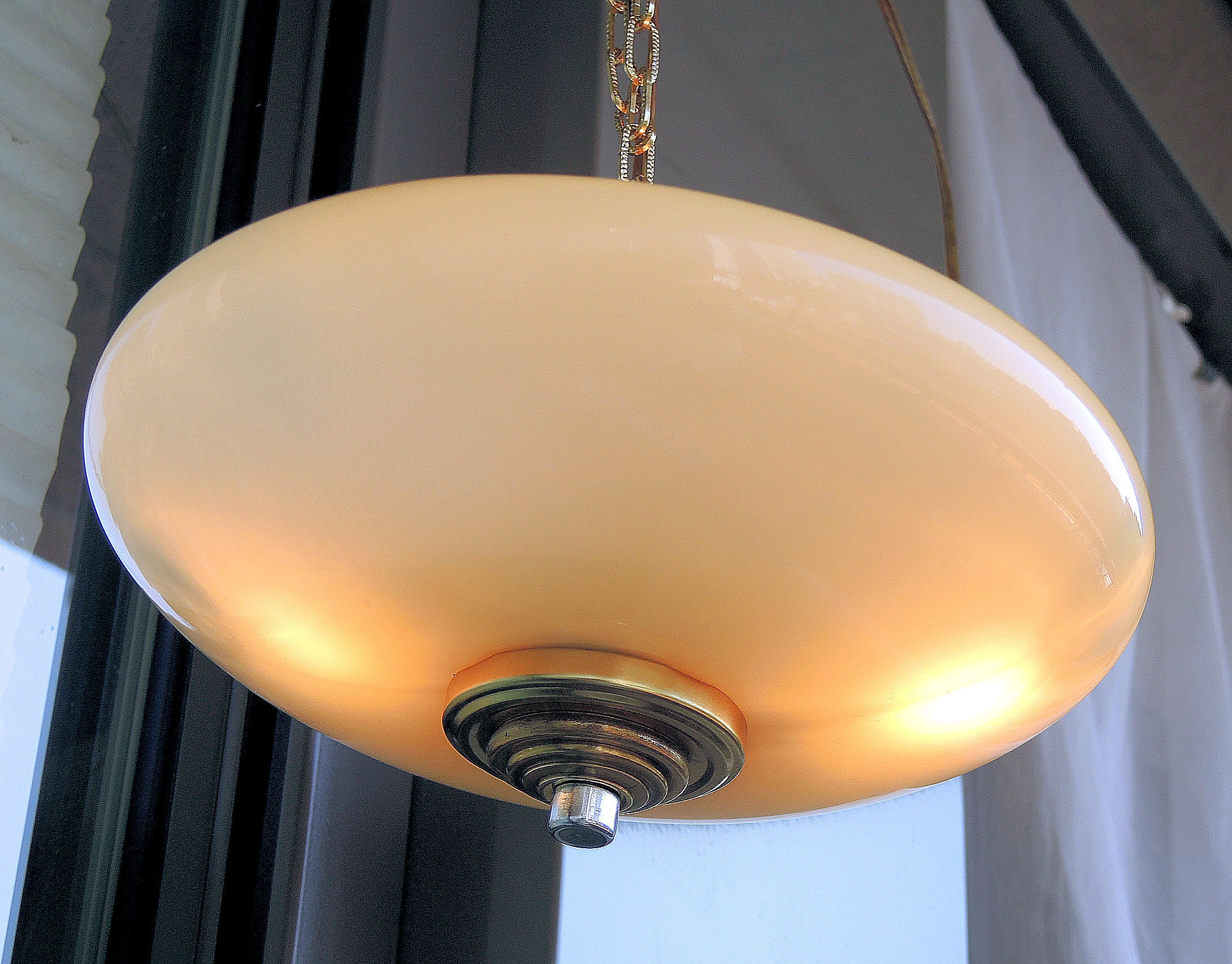 Hanging lamp opaline 24