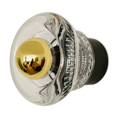 Crystal glass wall lamp or flush light by Cosack