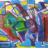 Abstract in blue