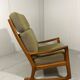 Fauteuil à bascule à dossier haut Ole Wanscher Senator années 1960