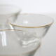 Ensemble de 5 coupes à champagne sans pied style bistrot