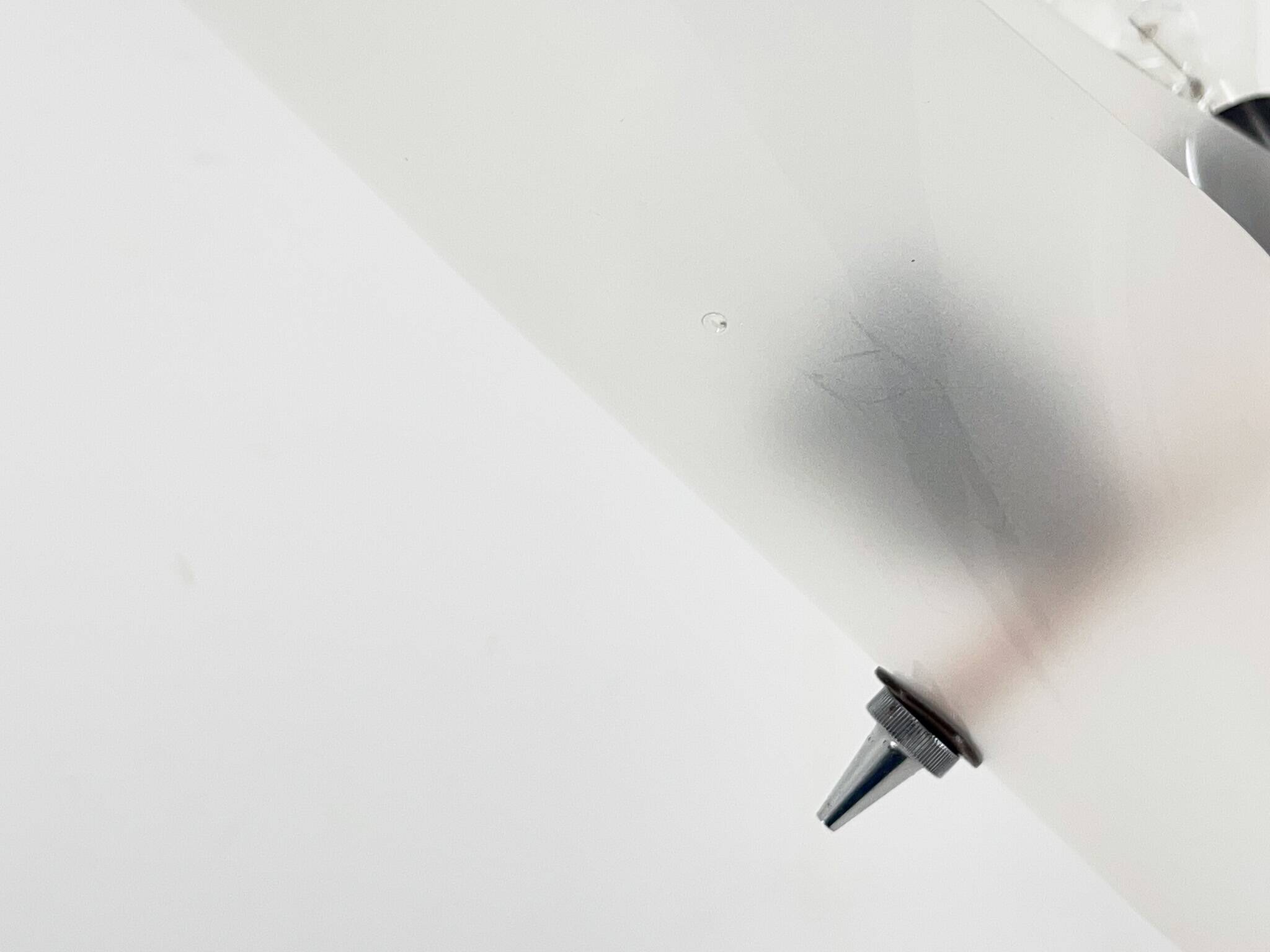 Mid-century chrome, copper & plastic chandelier by drukov, 1970s / 2 pieces avl