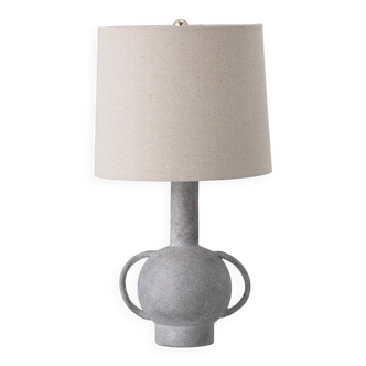 Lampe de table, Gris, Terre cuite