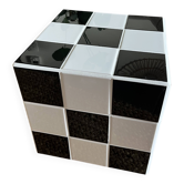 Table basse cube en carreaux faïence