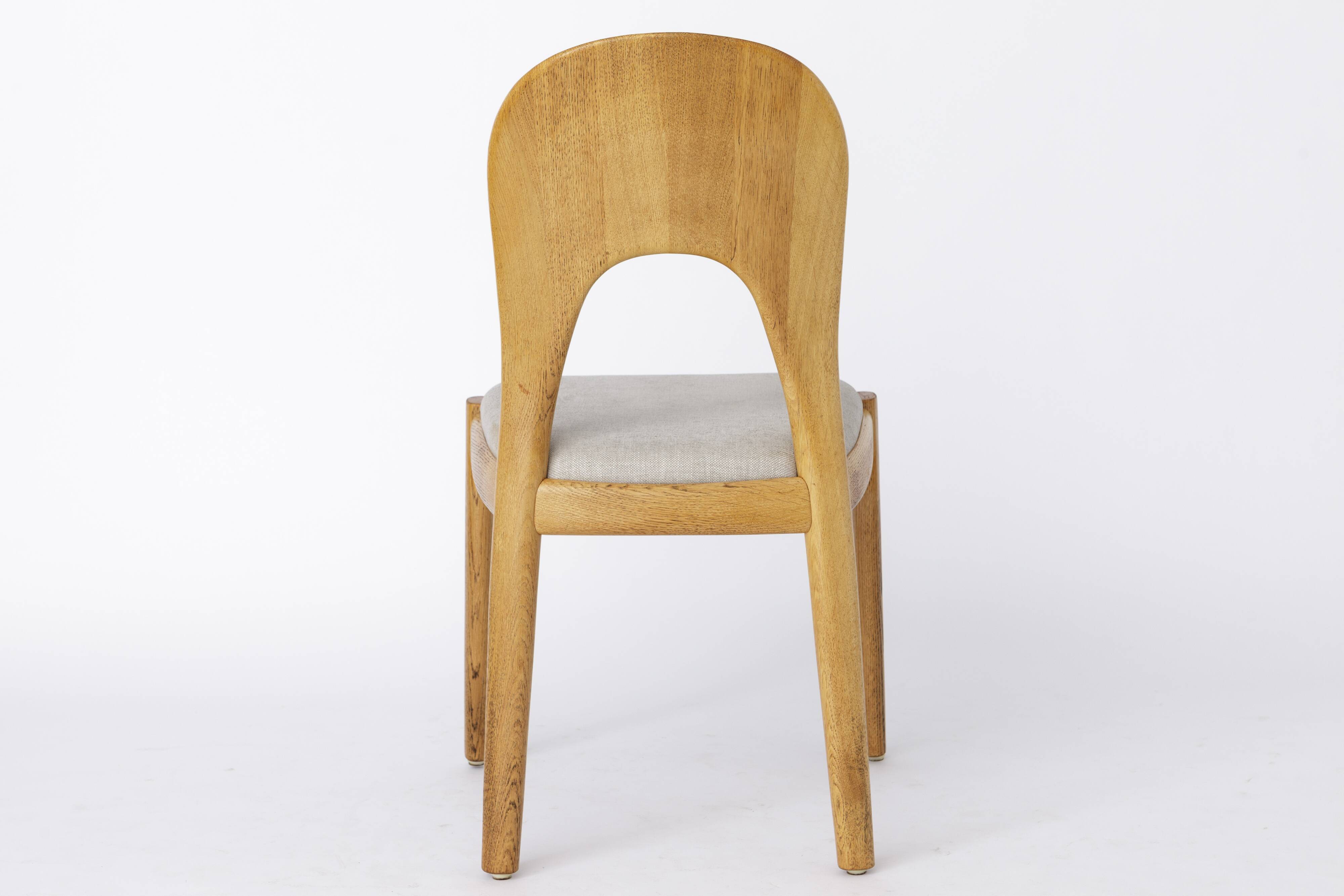 1 of 5 Niels Koefoed Chairs Oak 1970s Danish Vintage