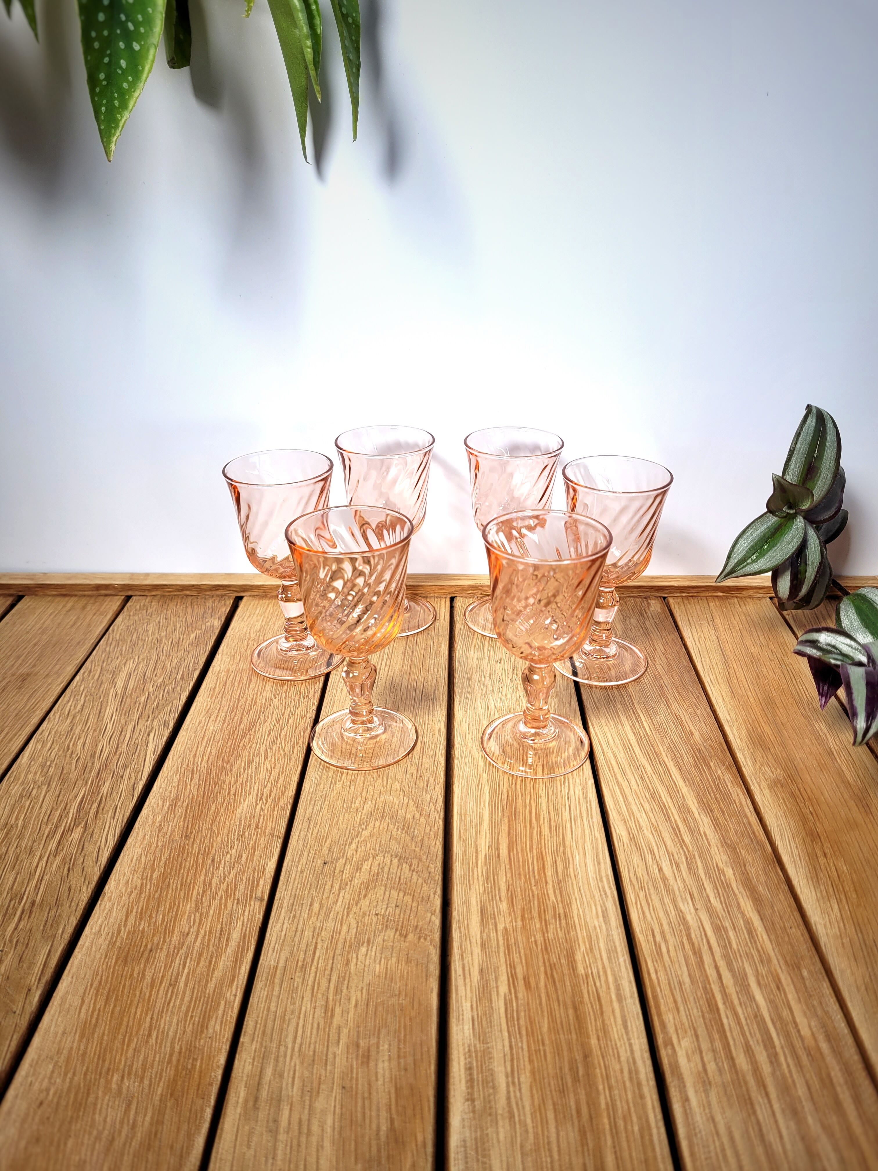 Set 6 Rosaline glasses