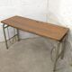 Bureau double d'écolier 1960 en chêne