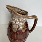 Glazed ceramic pitcher