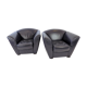 Cor zelda set of 2 leather armchairs by peter maly