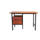 Modernist desk from the 50s-60s in wood and metal, reversible drawer unit.