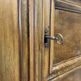 18th century walnut castle wardrobe - fully removable