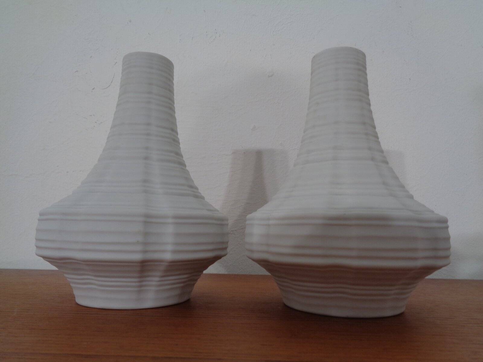 Mid-Century Op Art Vases from Heinrich, 1960s, Set of 3