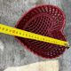 Heart-shaped woven ceramic basket/empty pocket Vallauris 50's