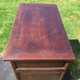 Buffet neo Louis XIII in oak with 1 door and 1 drawer.