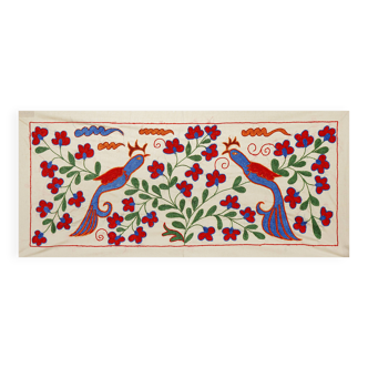 Vintage Turkish hand-knotted rug 45x96cm