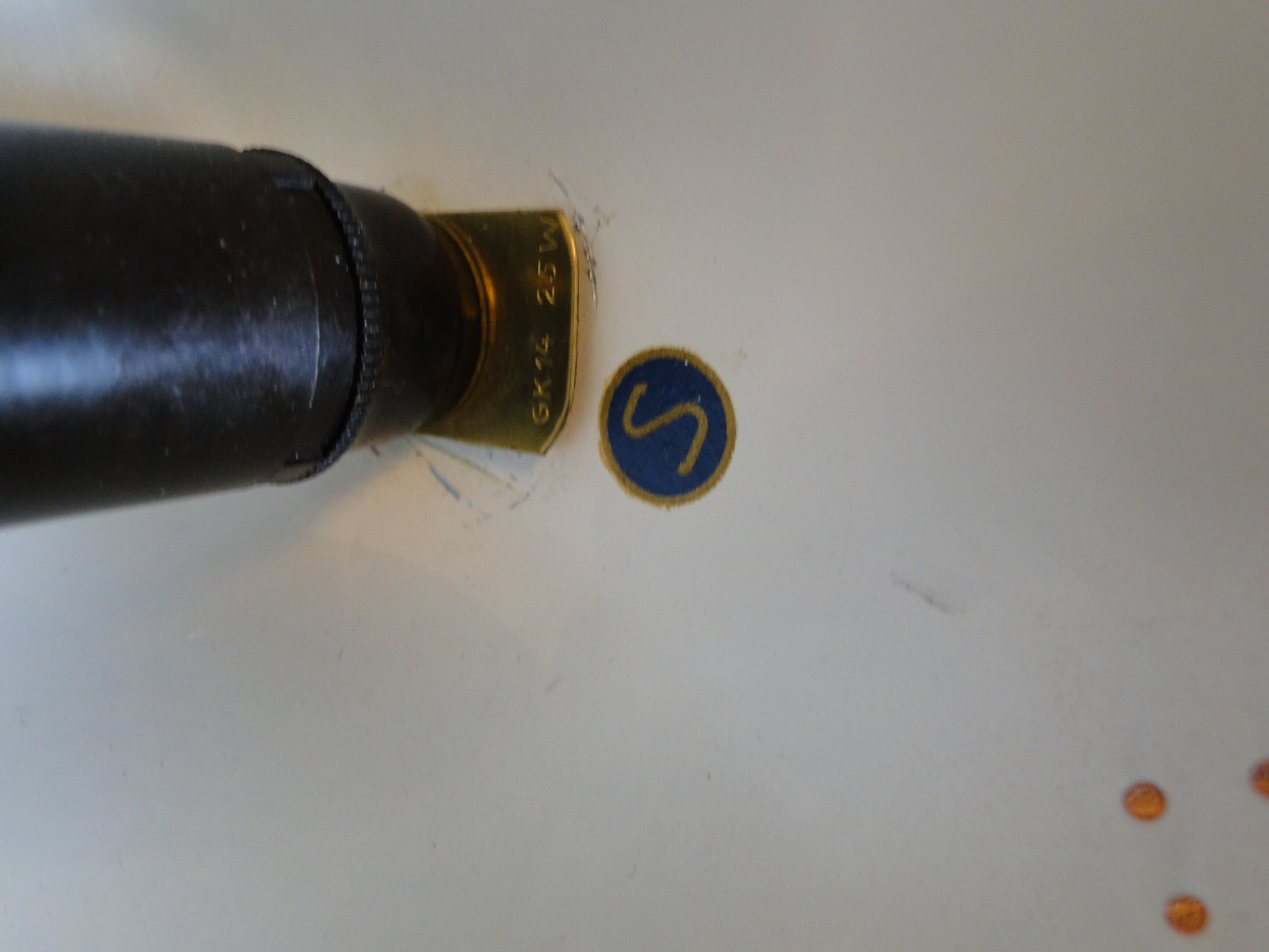 Vintage bedside lamp red 1950