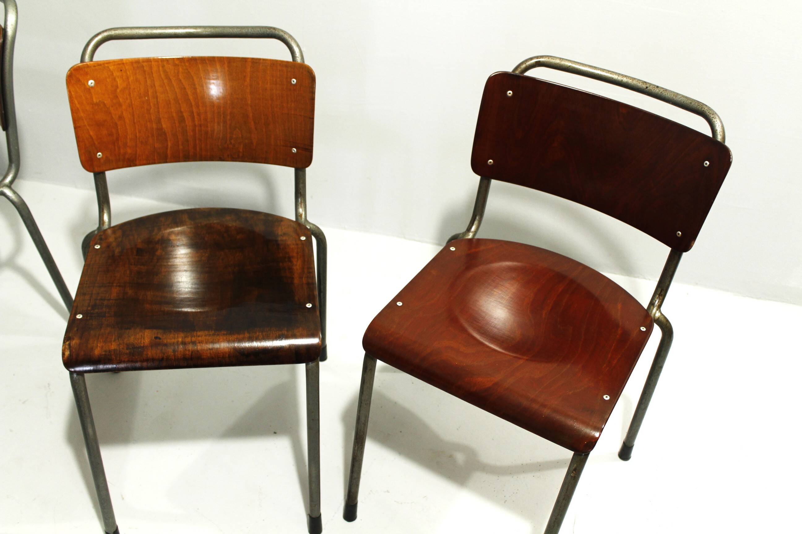 Model 106 Chairs by W. H. Gispen for Delft, 1950s, Set of 6