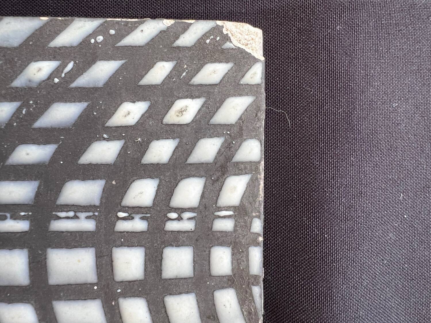 2 Roger Capron tiles – Geometric vintage ceramic