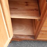 Art Deco chest of drawers marble and oak