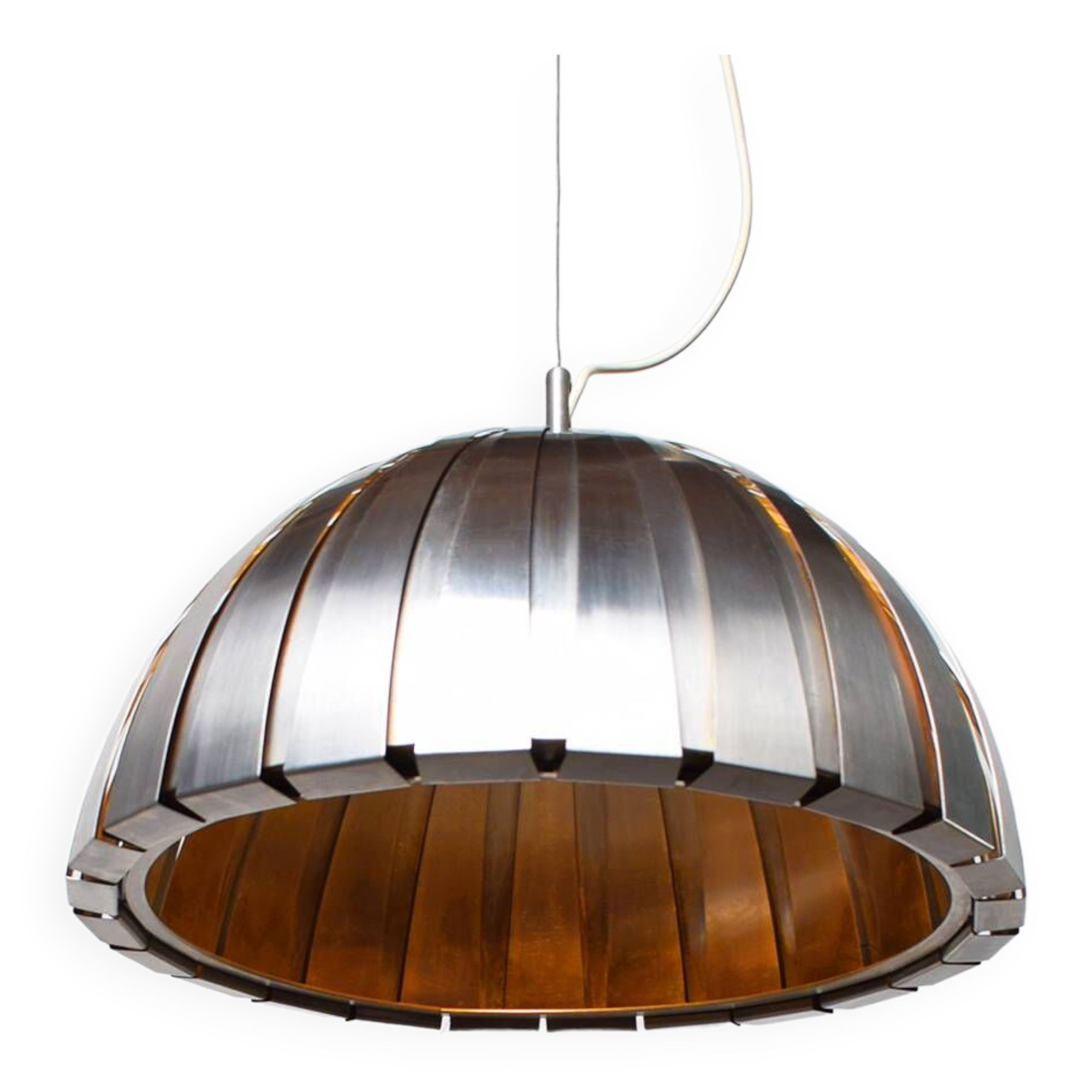 Mid Century Calotta Pendant Lamp By Elio Martinelli