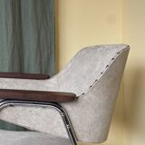 1970s Desk Chair with Teak Arms