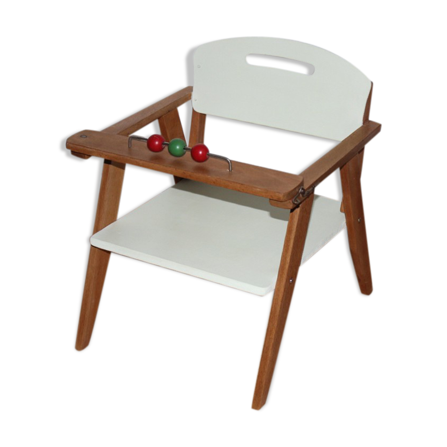 Chaise de poupée en bois vintage