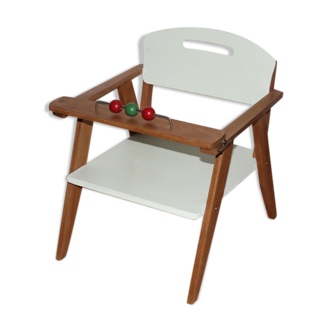 Vintage wooden doll chair