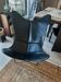 AA Butterfly Chair / AA-New Design. Dark Brown Leather / Black Frame