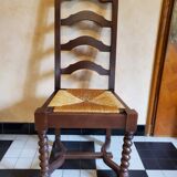 Set of 4 dining chairs Louis XIII style