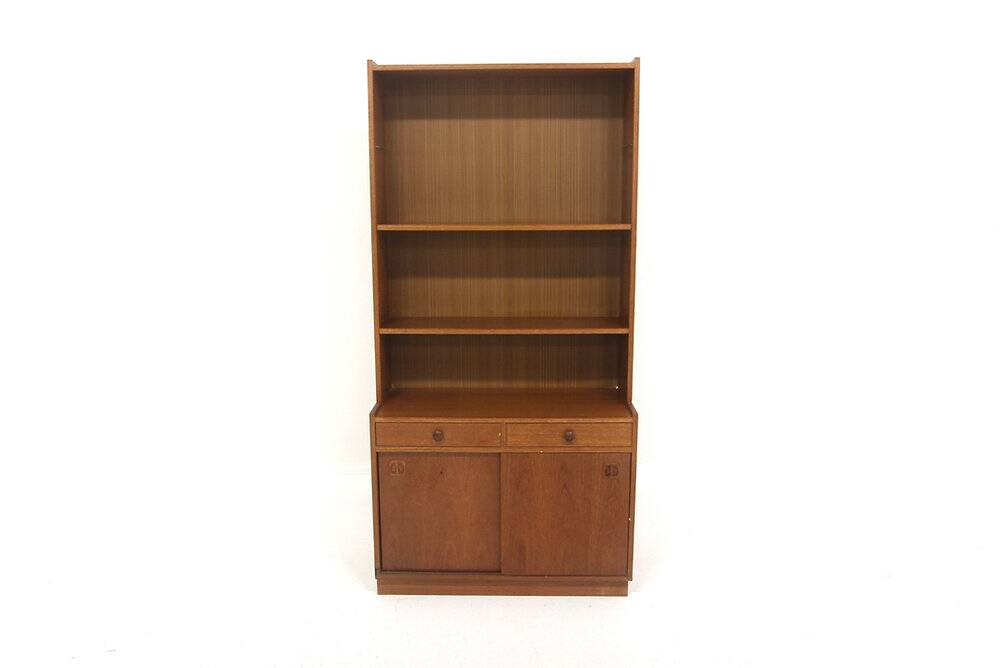 Bibliothèque scandinave en teck, Suède, 1950