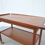 Danish teak serving trolley in the style of Arne Vodder, 1960s