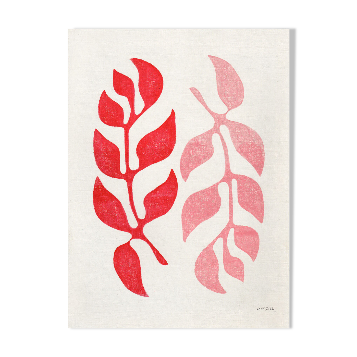 Painting on paper • Rose M750 • signed eawy