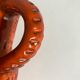 Bitossi Ceramiche orange pitcher vase by Aldo Londi Italian design