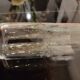 6 engraved crystal champagne flutes (floral) 1920
