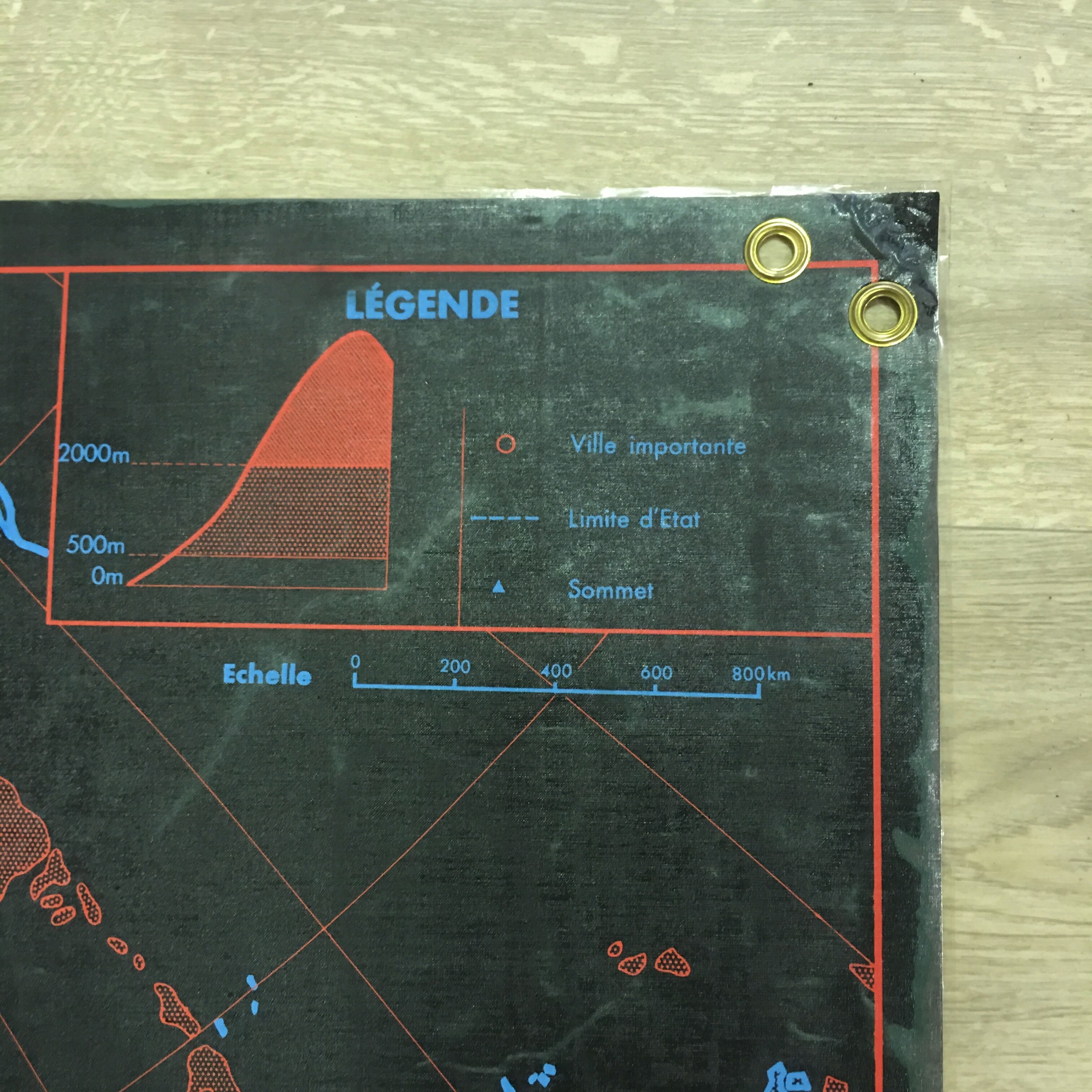 Geographical school poster South America / Europe
