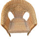 Pair of rattan chairs for outdoor indoor garden living room