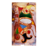 Polychrome presentation dishes of Marie Christine TREINEN (XXth) Vallauris