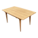 Table à manger design scandinave extensible décapée en teck brut 1960