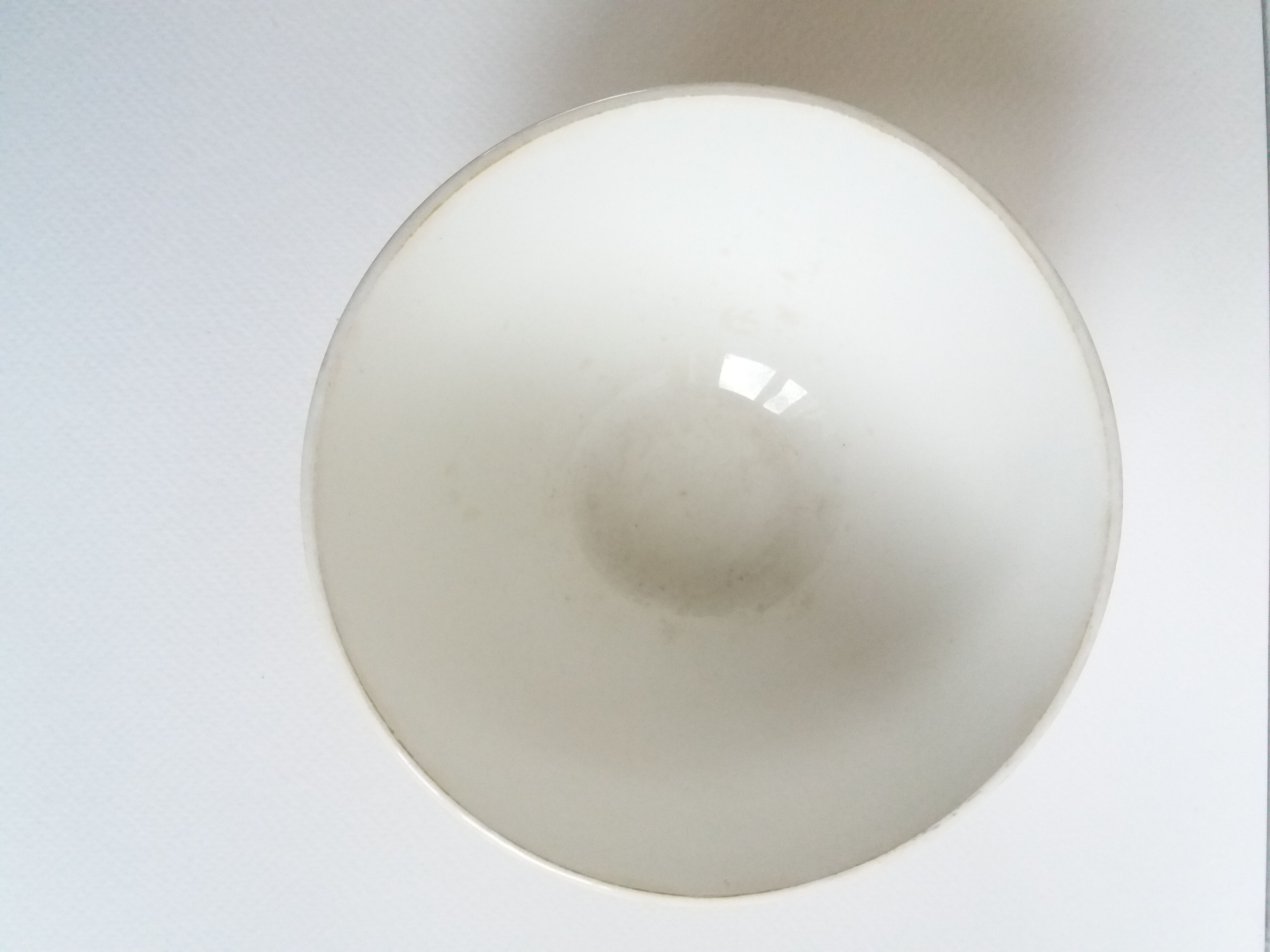 Yellow Bowl with white polka dots Sarreguemines
