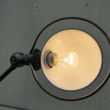 Vintage Jielde Floor Lamp Double Graphite Industrial 4 arms by Jean Louis Domecq France 1960