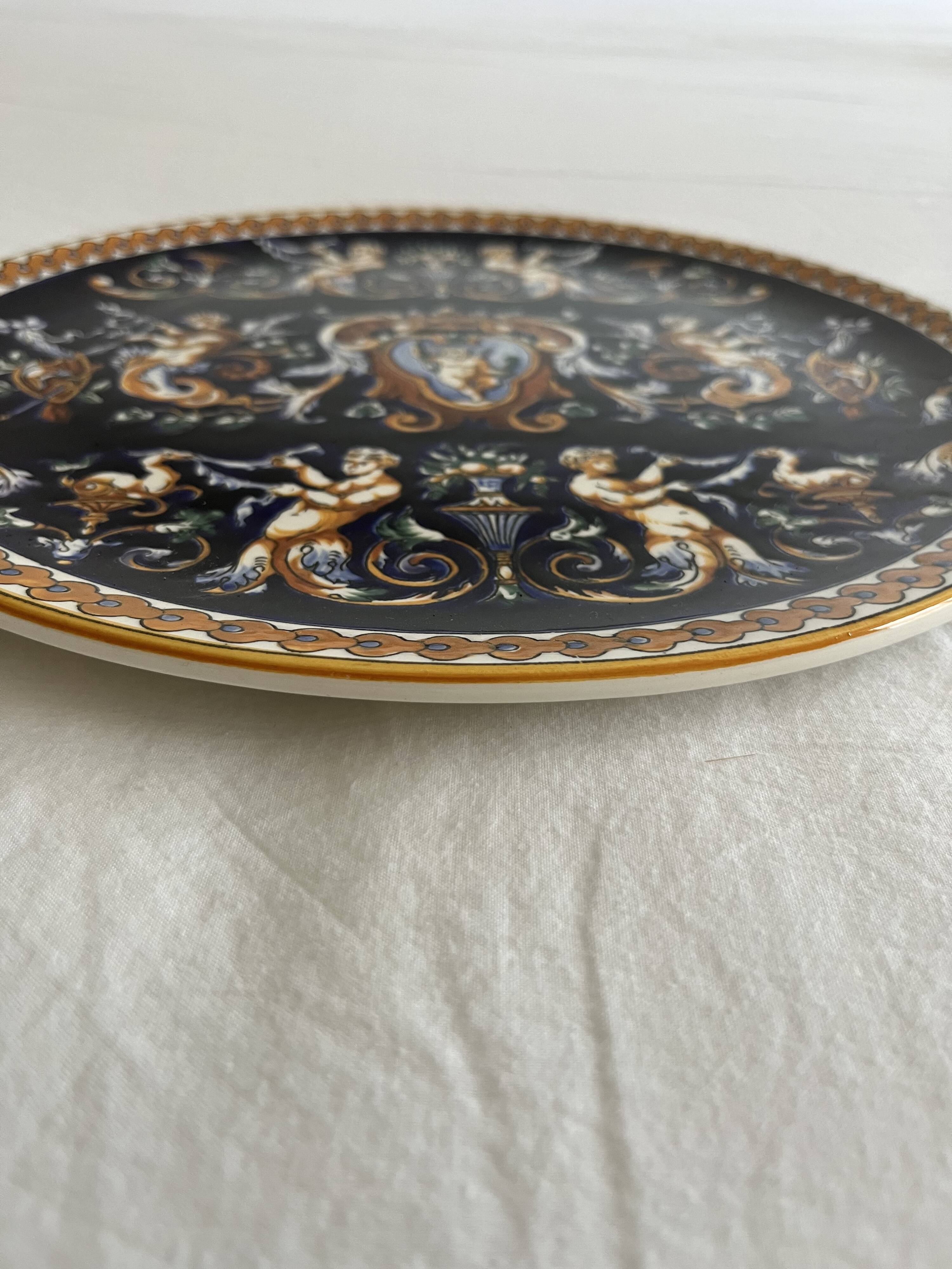 Large Renaissance Plate Gien